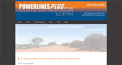 Desktop Screenshot of powerlinesplus.com.au